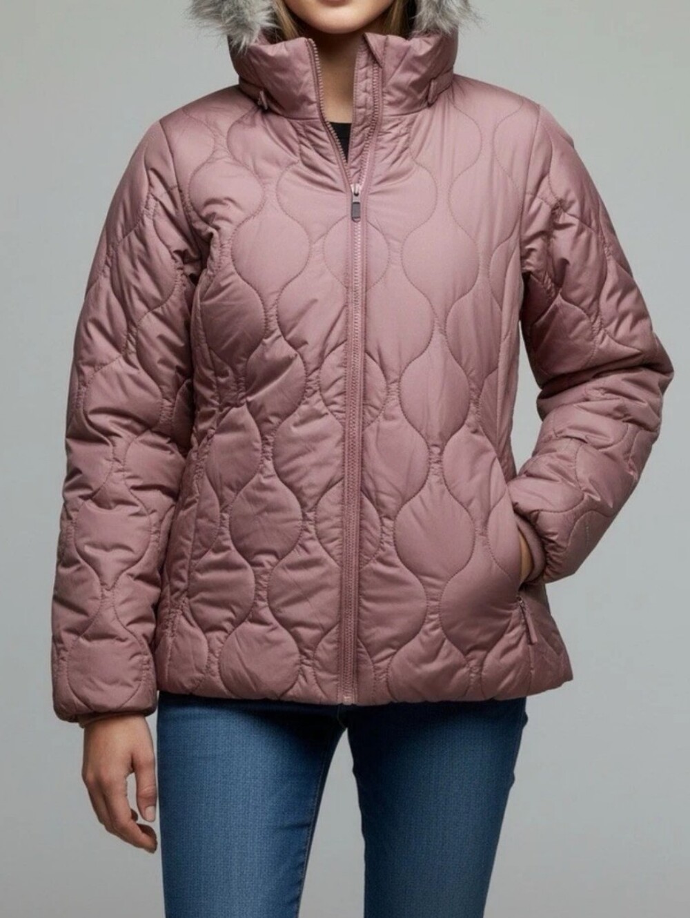 Columbia Frosty Heights FS Puffer Jacket Faux Fur Hood Omni-Heat Size XL NWT